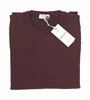 Picture of BRAIDED ROUND NECK SWEATER COLOUR BURGUNDY