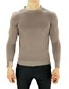 Picture of round neck sweater color ecru/grey