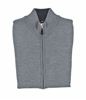 Picture of Light grey Merino wool Triploritorto Zip Vest