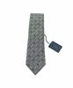 Picture of PATTERNED TIE DOVE GRAY BACKGROUND BLUE PRINT
