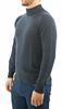 Picture of wool mock turtle neck sweater blue malange