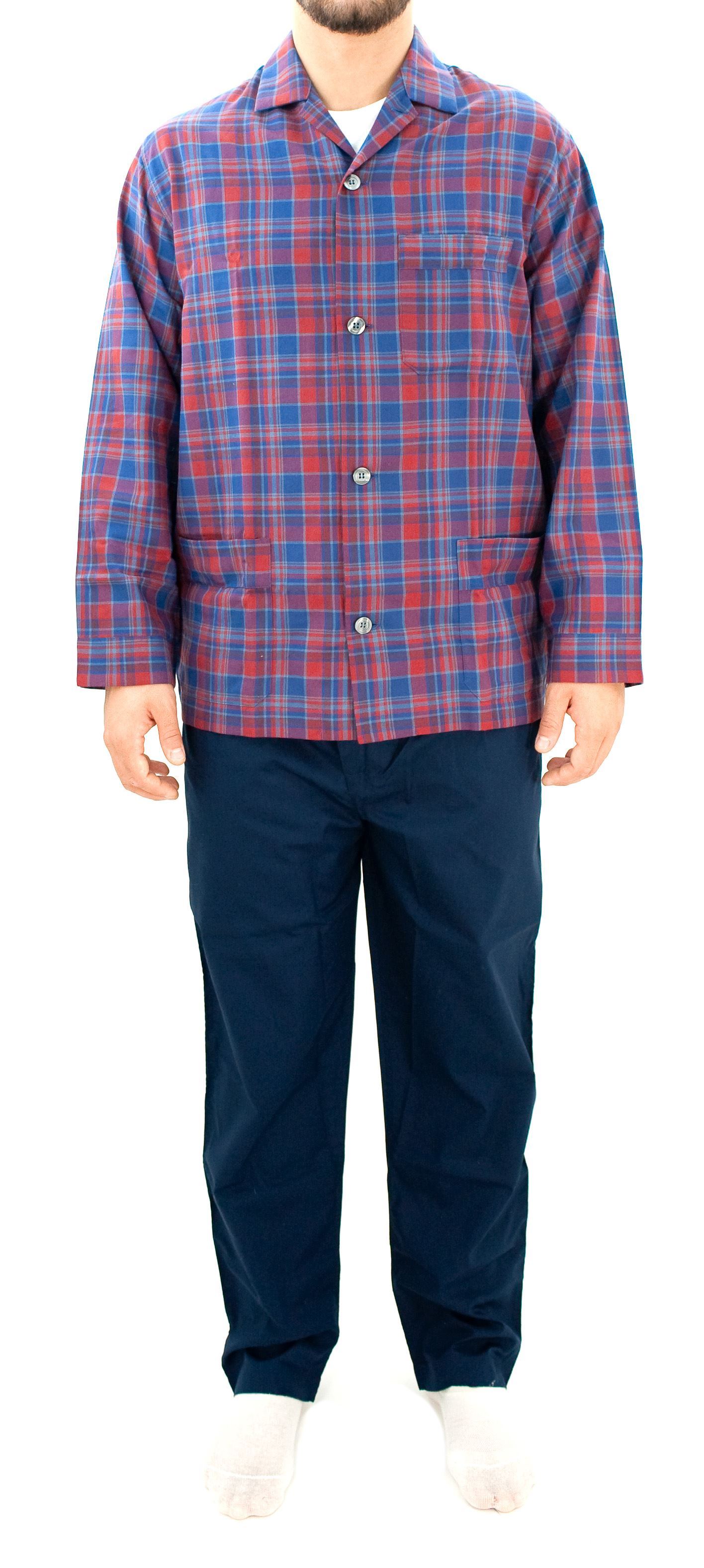 Immagine di Pigiama da uomo aperto in poplin