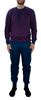 Picture of Men's Jersey pajamas burgundy and blue background