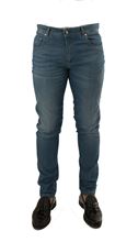Picture of 5 pocket jeans trousers with light blue pockets