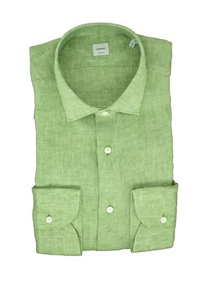 Visualizza i dettagli per Camicia manica lunga in lino lavato Immagine di Camicia manica lunga in lino lavato