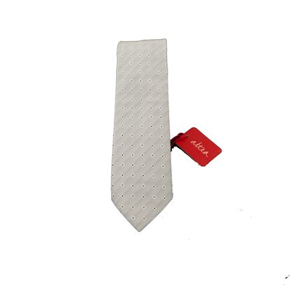 Picture of Silk tie with pearl gray background