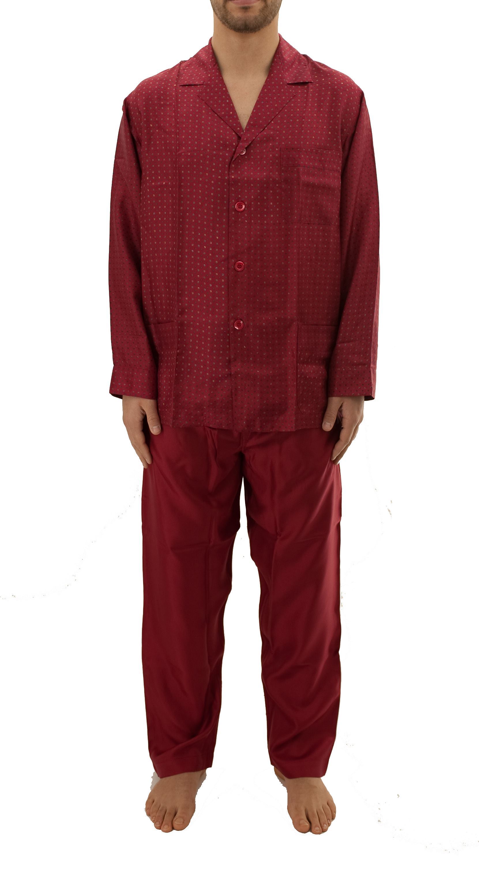Picture of Men's Silk Pajamas with buttons
