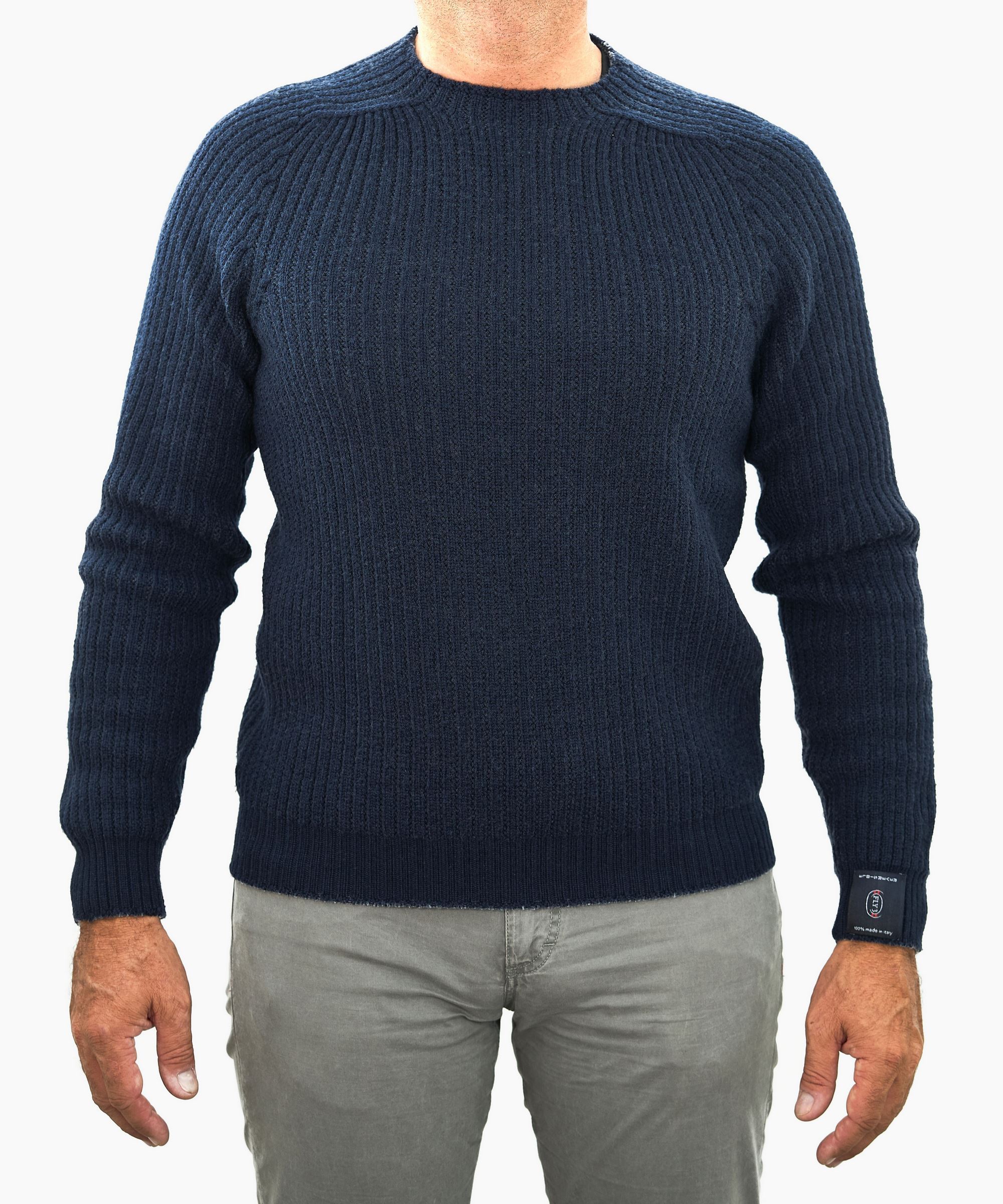 Picture of Tamata reversible sweater colour Navy blue/Xwhitely