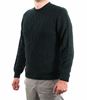 Picture of Dark green cable stitch crew-neck sweater