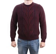 Picture of crew-neck sweater colour burgundy