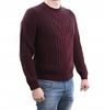 Picture of crew-neck sweater colour burgundy