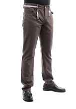 Immagine di Pantalone 5 tasche in lana marrone
