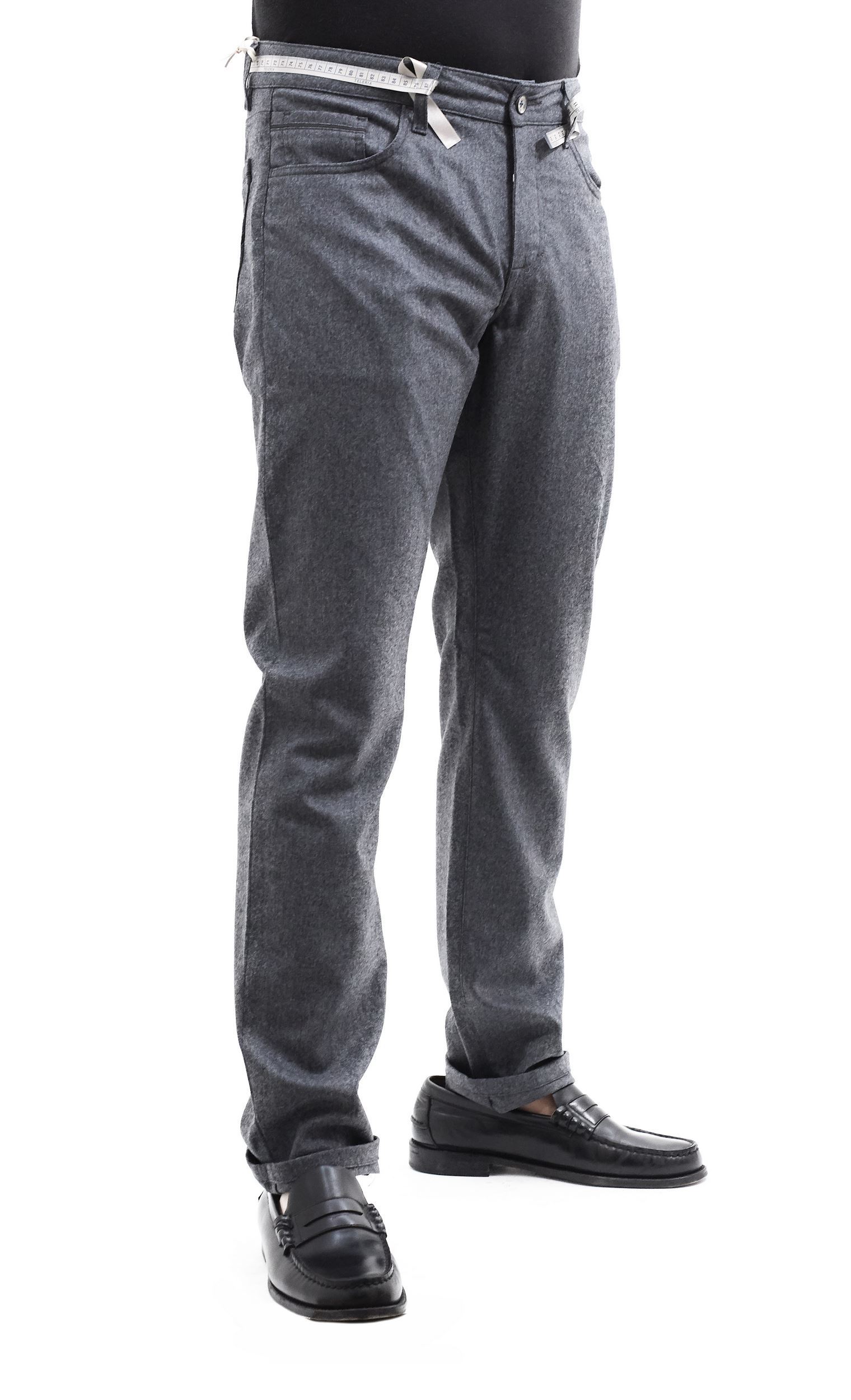 Immagine di Pantalone 5 tasche in lana grigio