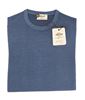 Picture of Stone-Washed round neck merino sweater  colour light blue