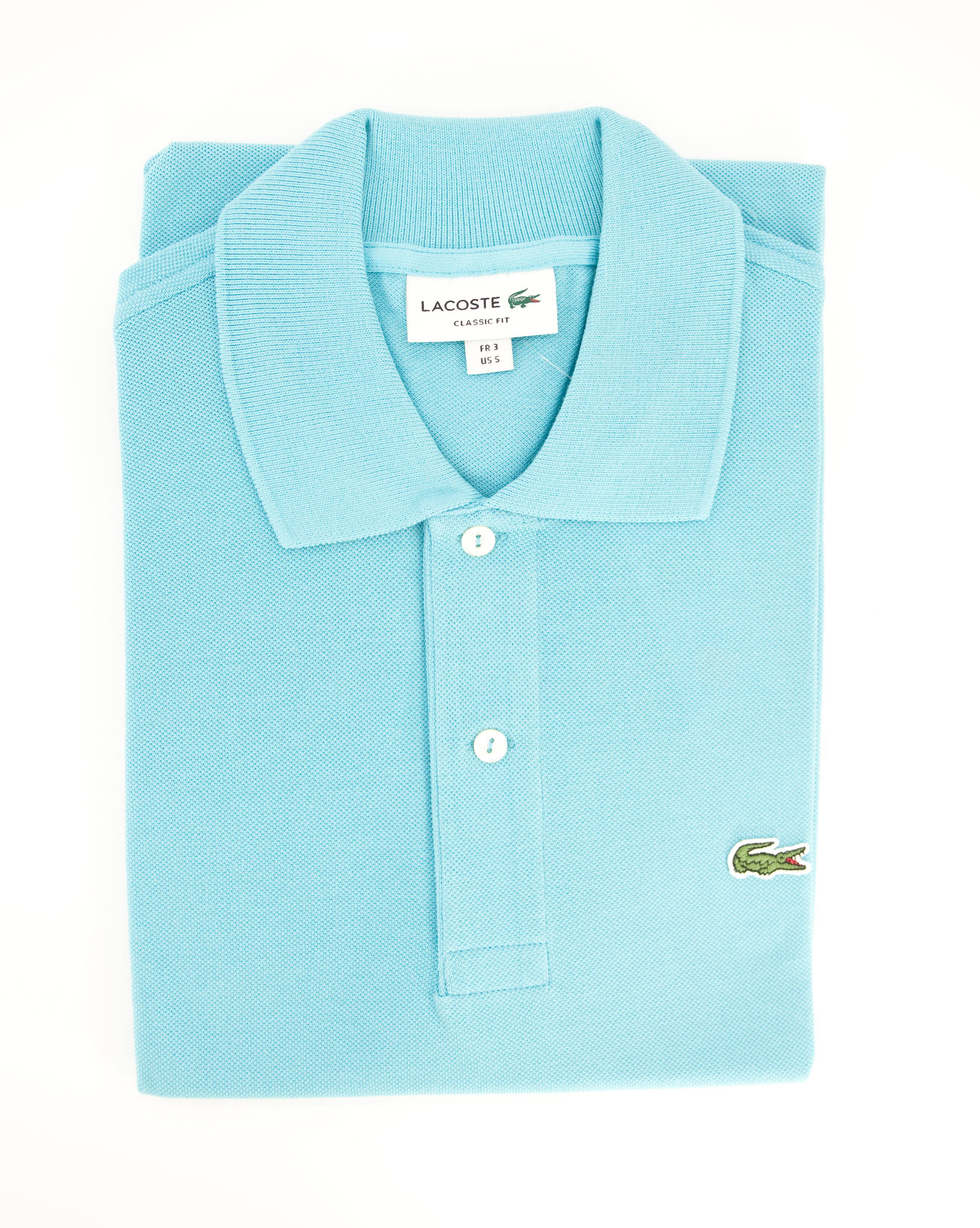 teal lacoste polo