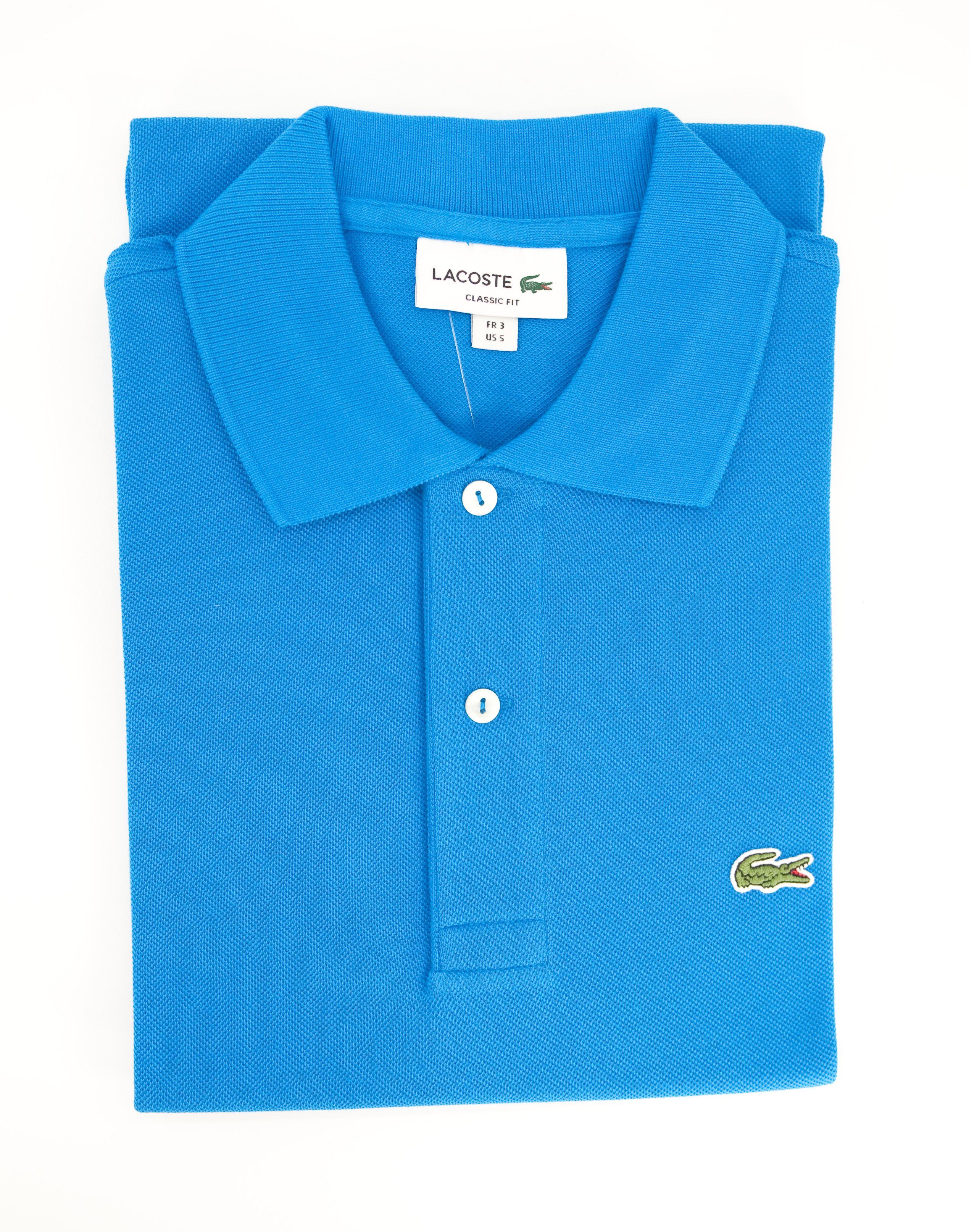 blue lacoste polo