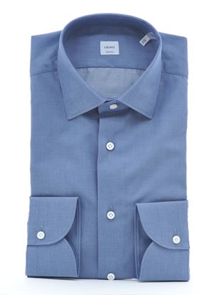 Show details for Blue twill long sleeve shirt Picture of Blue twill long sleeve shirt