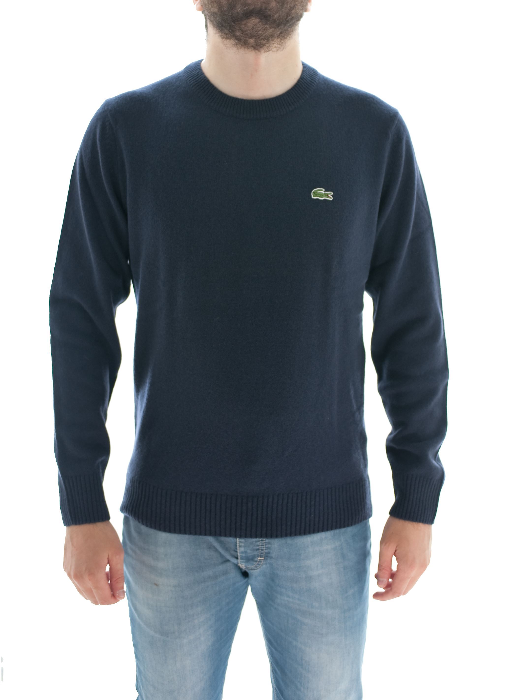 Picture of Dark Blue wool crewneck sweater