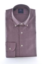 Picture of Burgundy shirt with Oxford weave