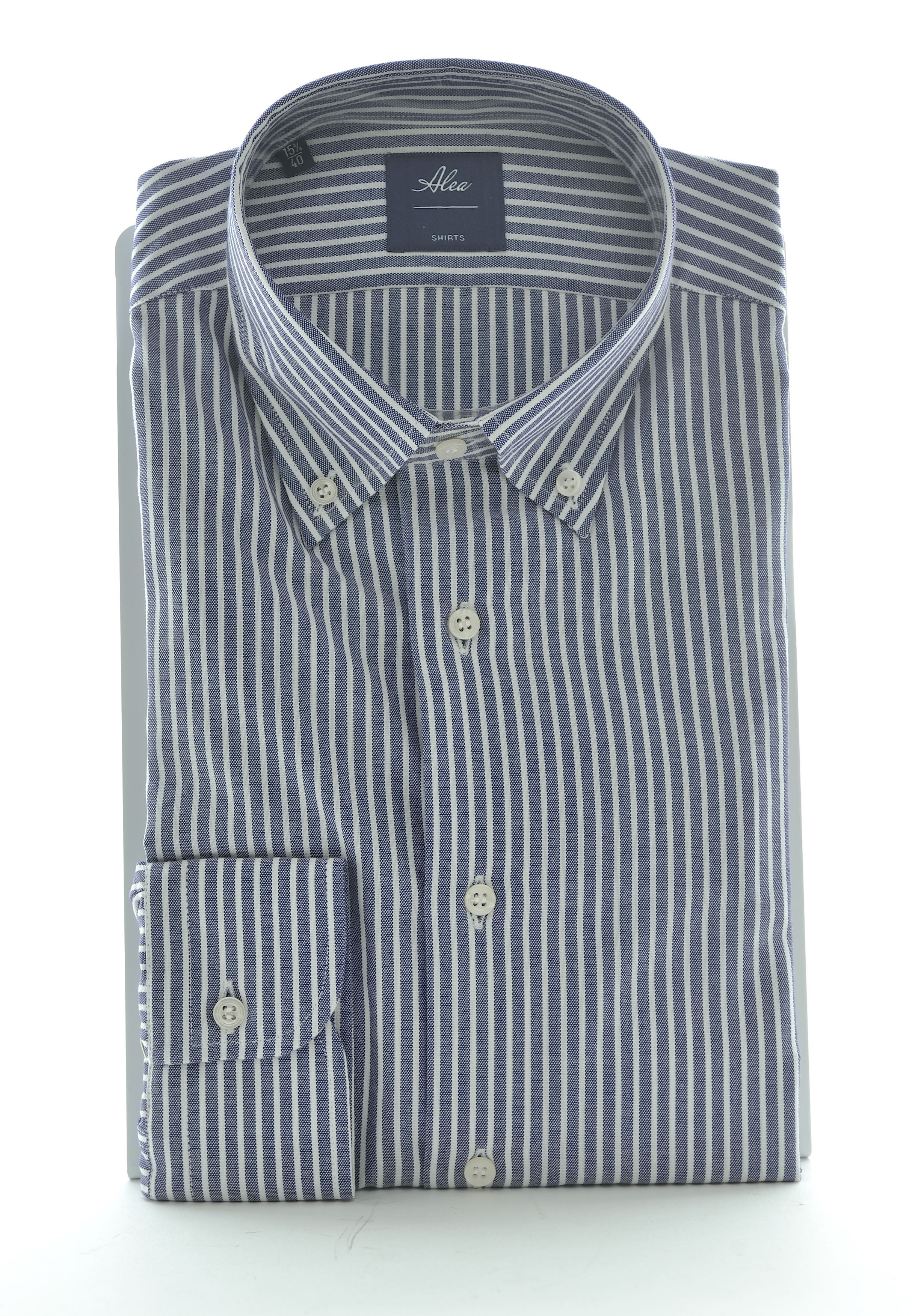 Picture of Striped shirt blue background