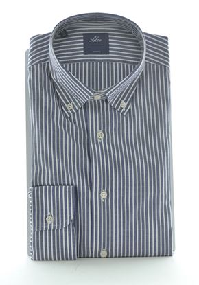 Picture of Striped shirt blue background
