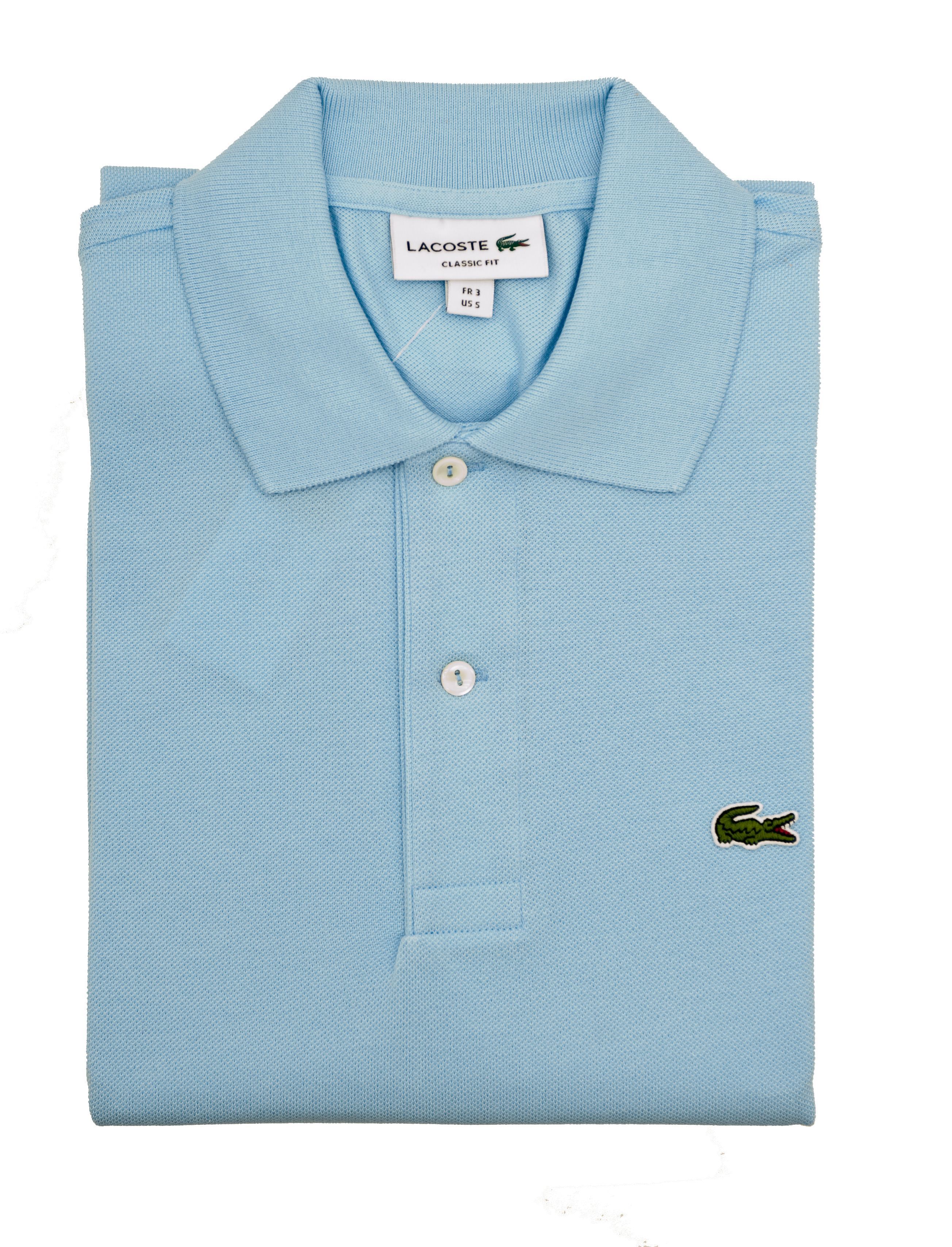 lacoste polo shirt light blue