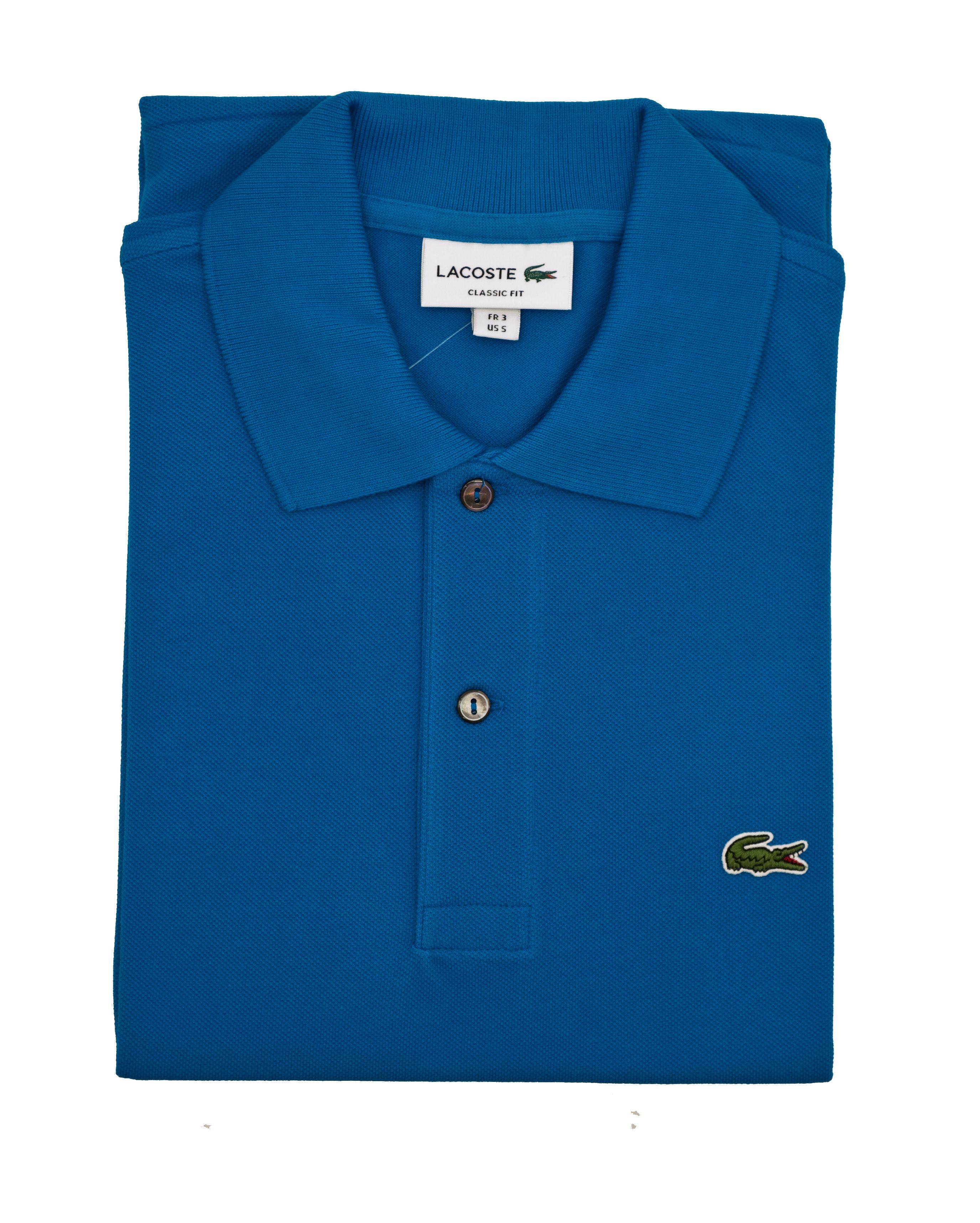 Lacoste electric blue lacoste polo slim 