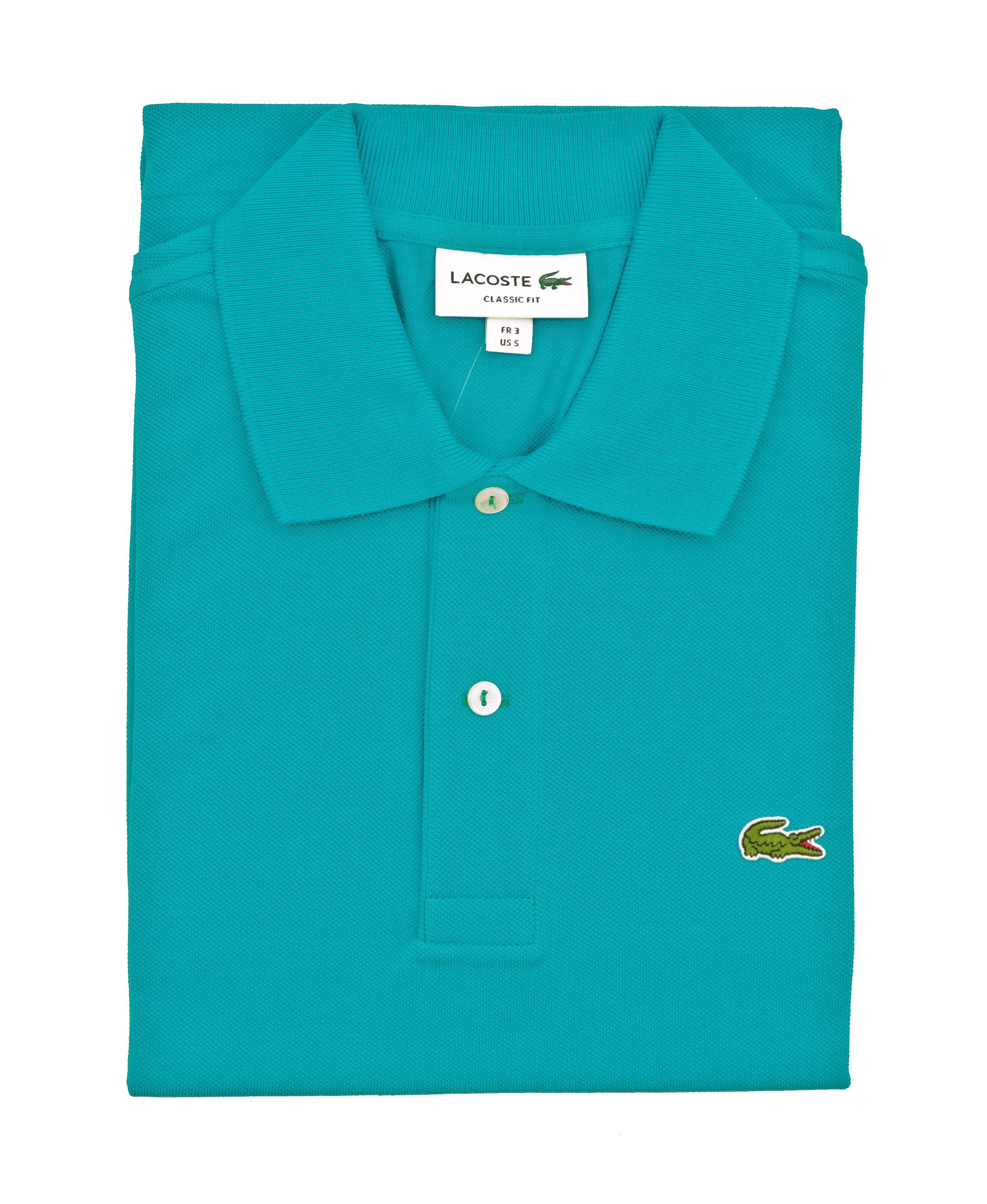 lacoste polo turquoise