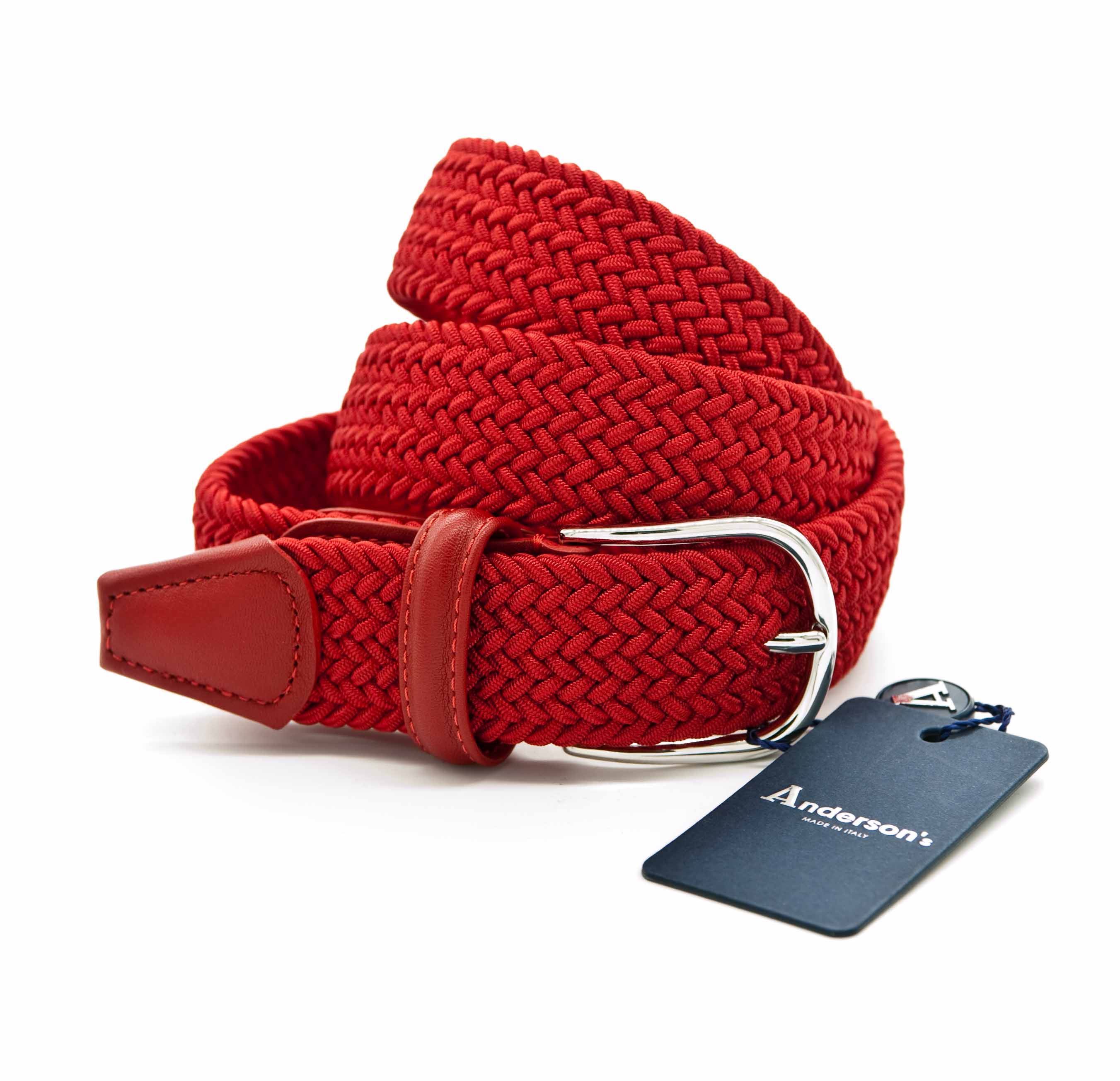 Picture of Red braided elastic belt
