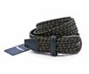 Picture of Dark blue/green/brown woven stretch leather belt