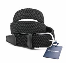 Picture of Black braided elastic belt