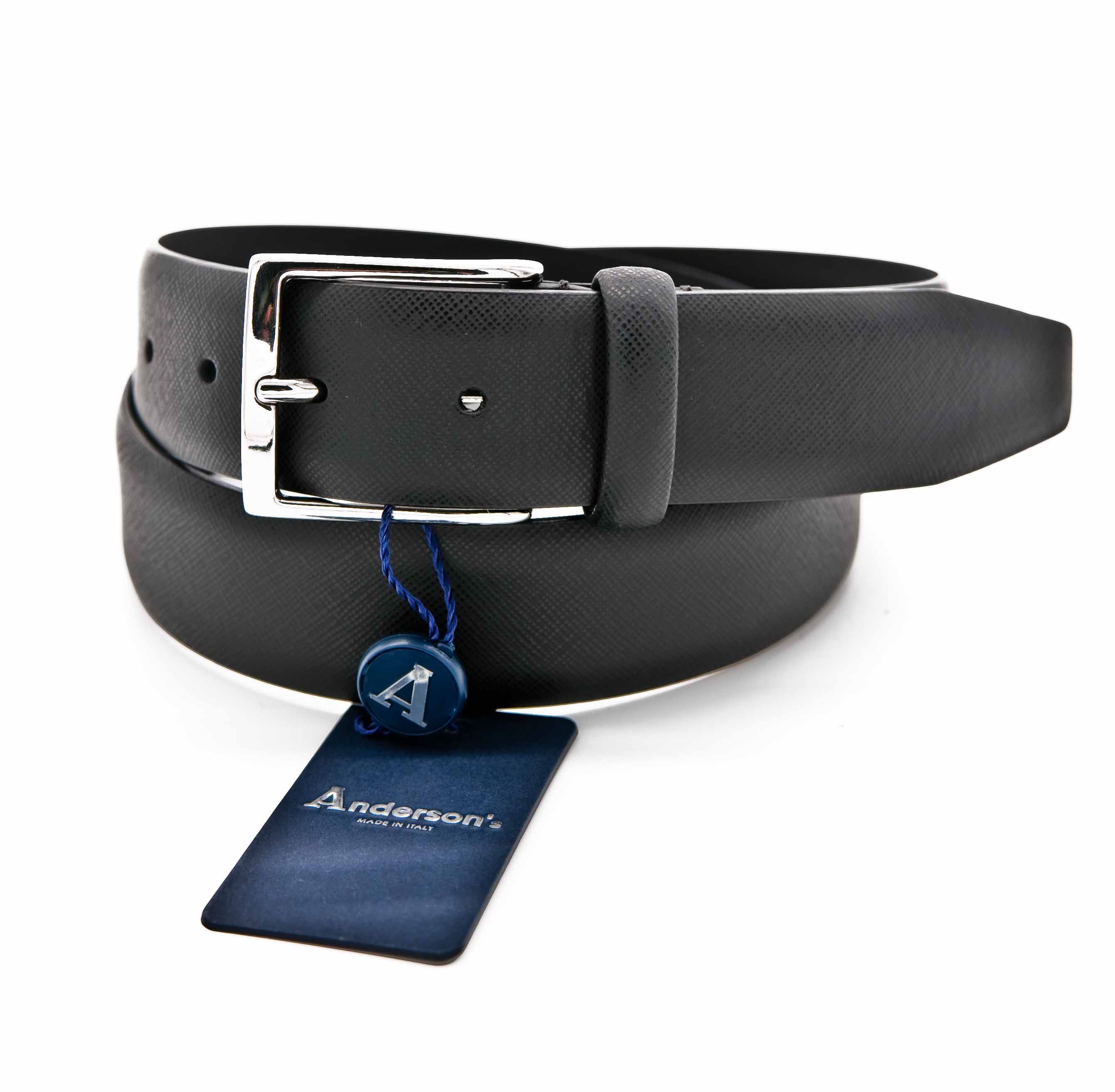 Picture of Black saffian leather belt