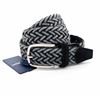 Picture of Black and grey woven stretch wool belt