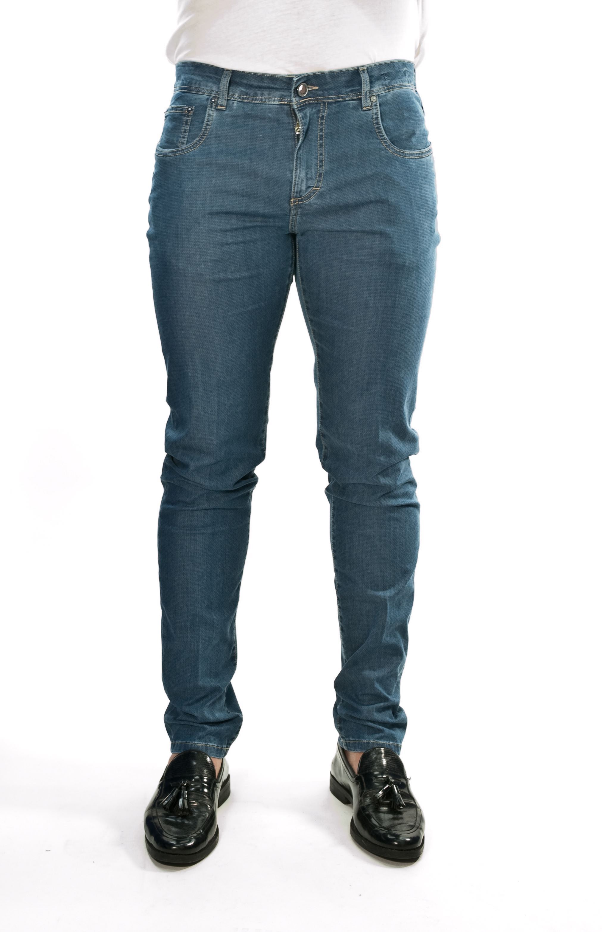 jeans 5 tasche estivo microfantasia