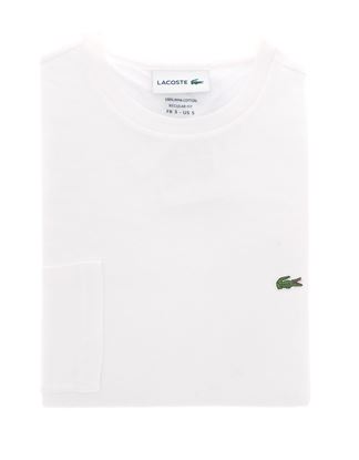 Immagine di T-Shirt cotone manica lunga bianca