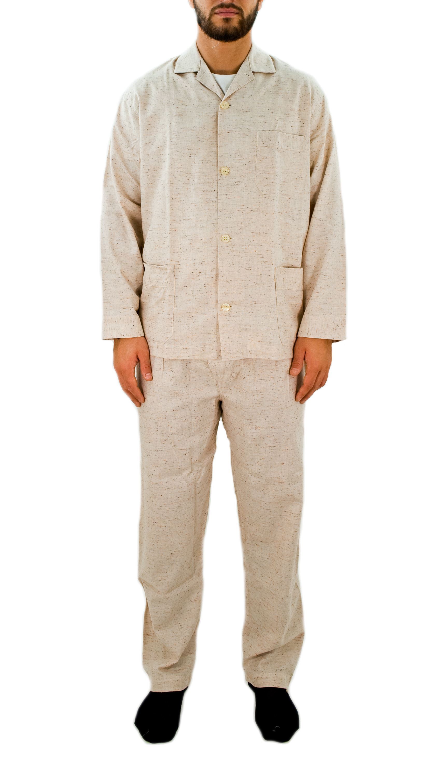 Picture of Cotton and silk men's open pajamas