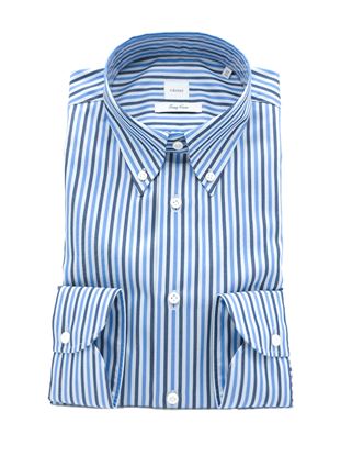 Picture of striped shirt  with Light blue background