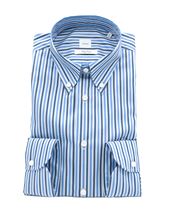 Picture of striped shirt with Light blue background