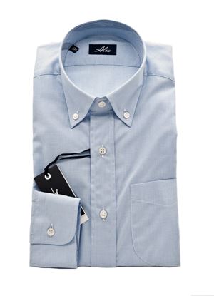 Picture of Light blue Vichy patterned shirt