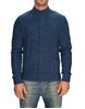 Picture of English knit jacket in mixed blue