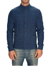 Picture of English knit jacket in mixed blue