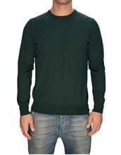 Picture of Trefili® merino wool forest green crewneck 