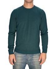 Immagine di Girocollo lana seta cashmere Verde Bottiglia