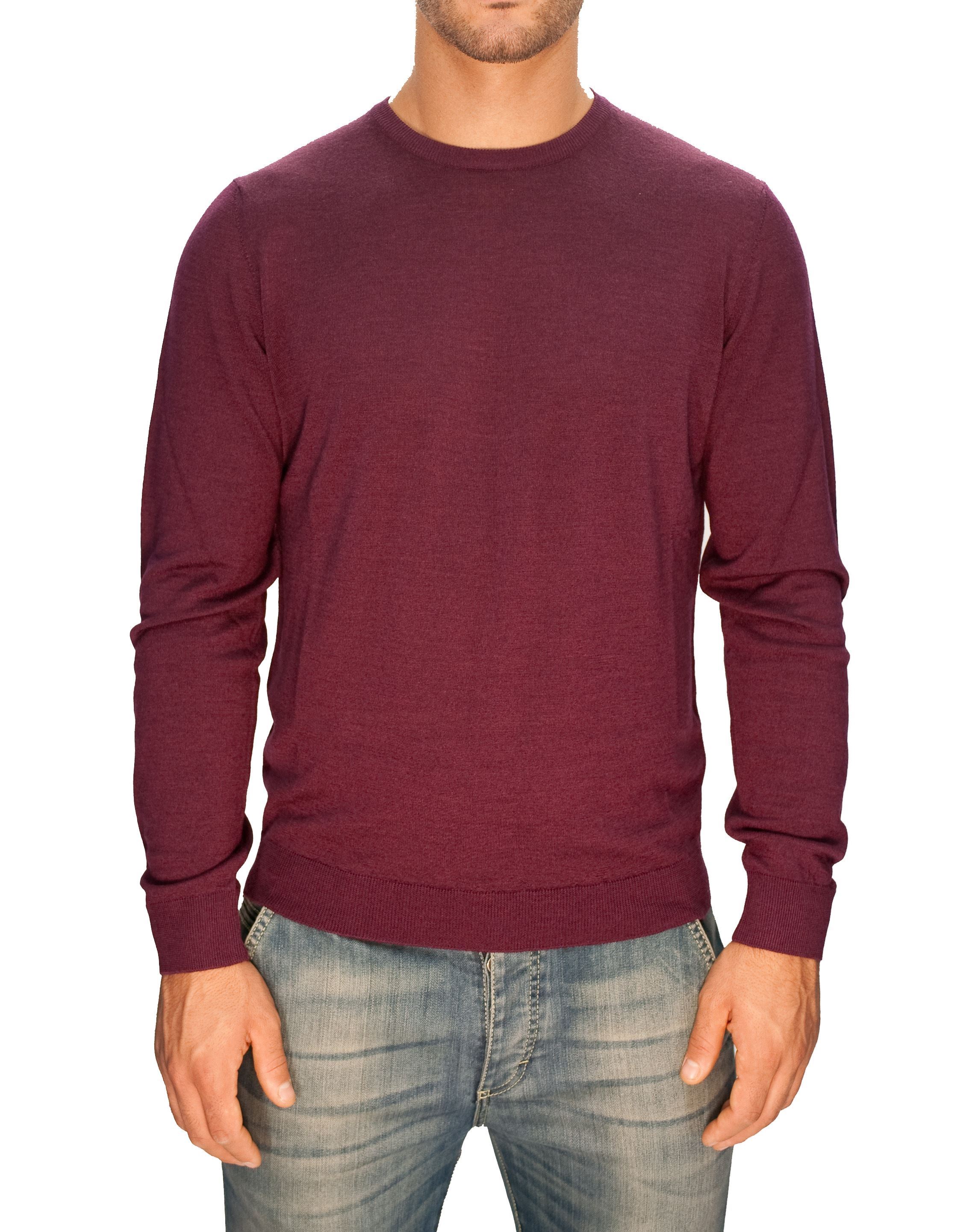 Picture of Burgundy wool silk and cashmere sweater