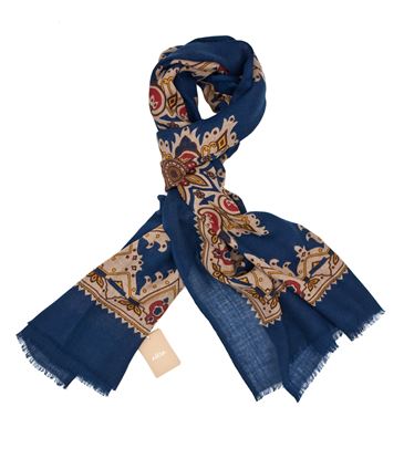 Picture of Wool scarf blue background