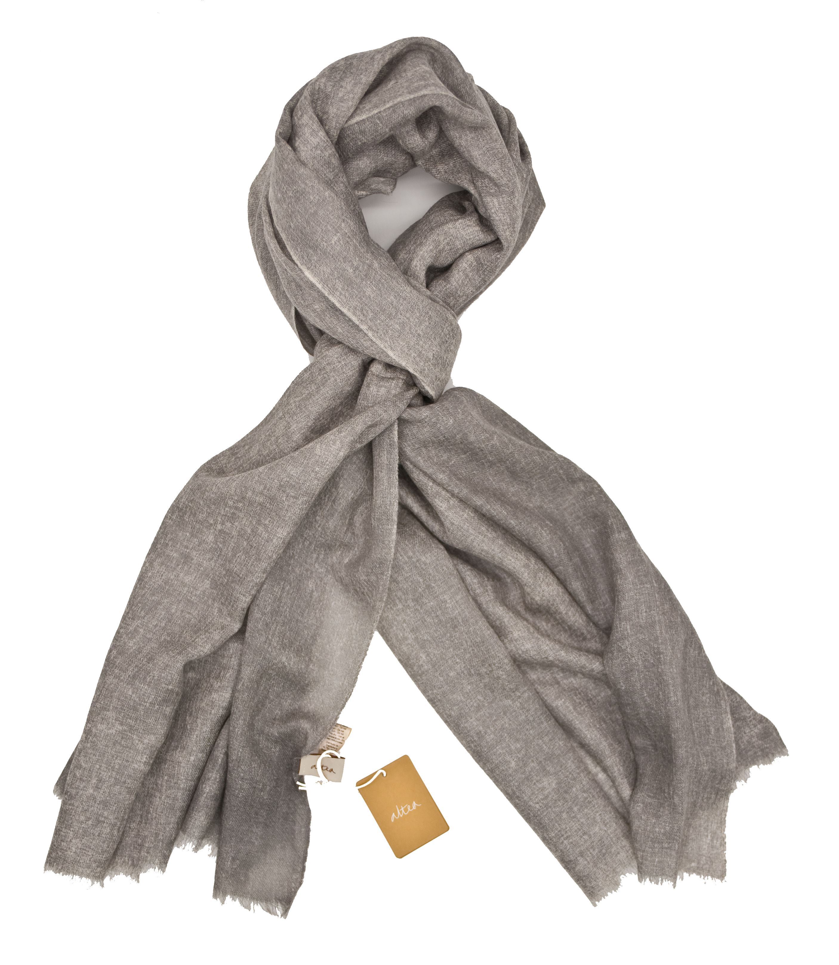 Picture of Light grey Cashmere wool scarf 