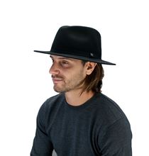 Picture of Messer Fedora black felt hat 