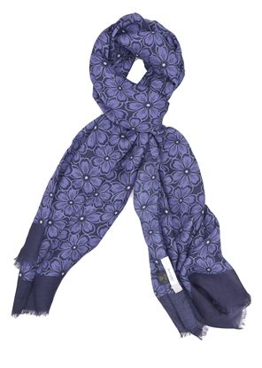 Picture of Modal and cashmere  scarf purple background