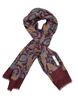 Picture of Modal and cashmere scarf burgundy background