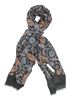 Picture of Modal and cashmere scarf grey background